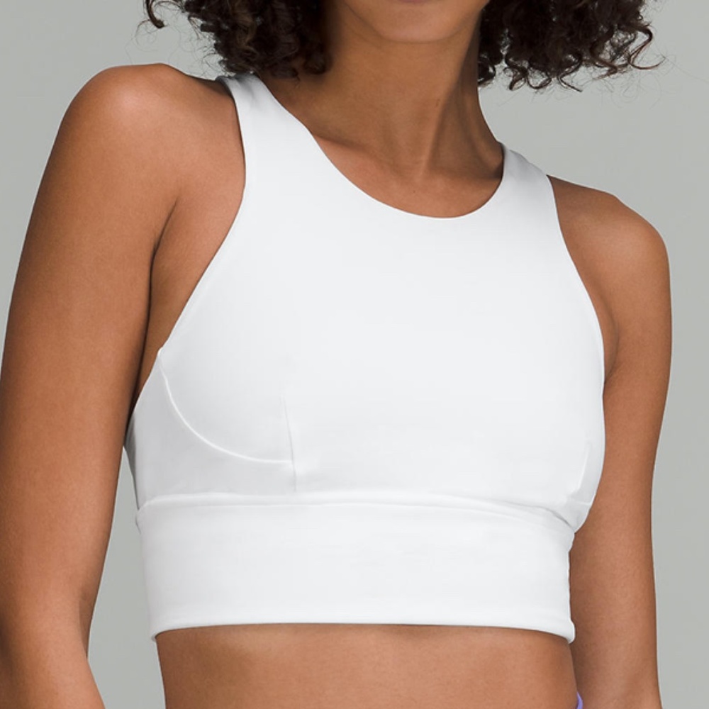 Lululemon Wunder Under Train Longline Bra Milkshake Pink